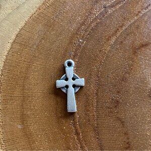 RETIRED James Avery Celtic Cross Charm, Sterling Silver